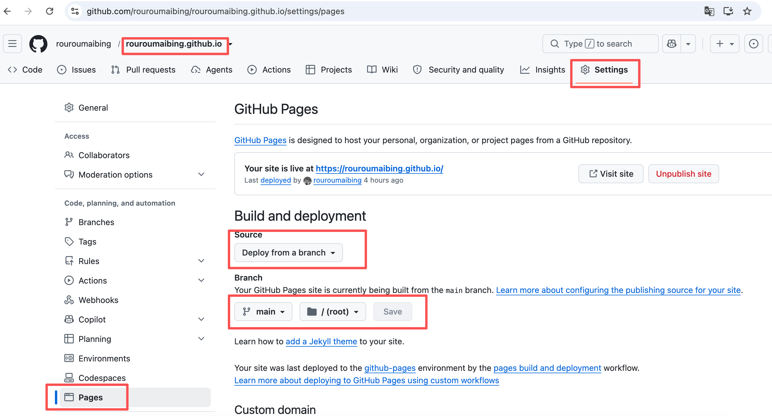 GitHub 仓库创建页面